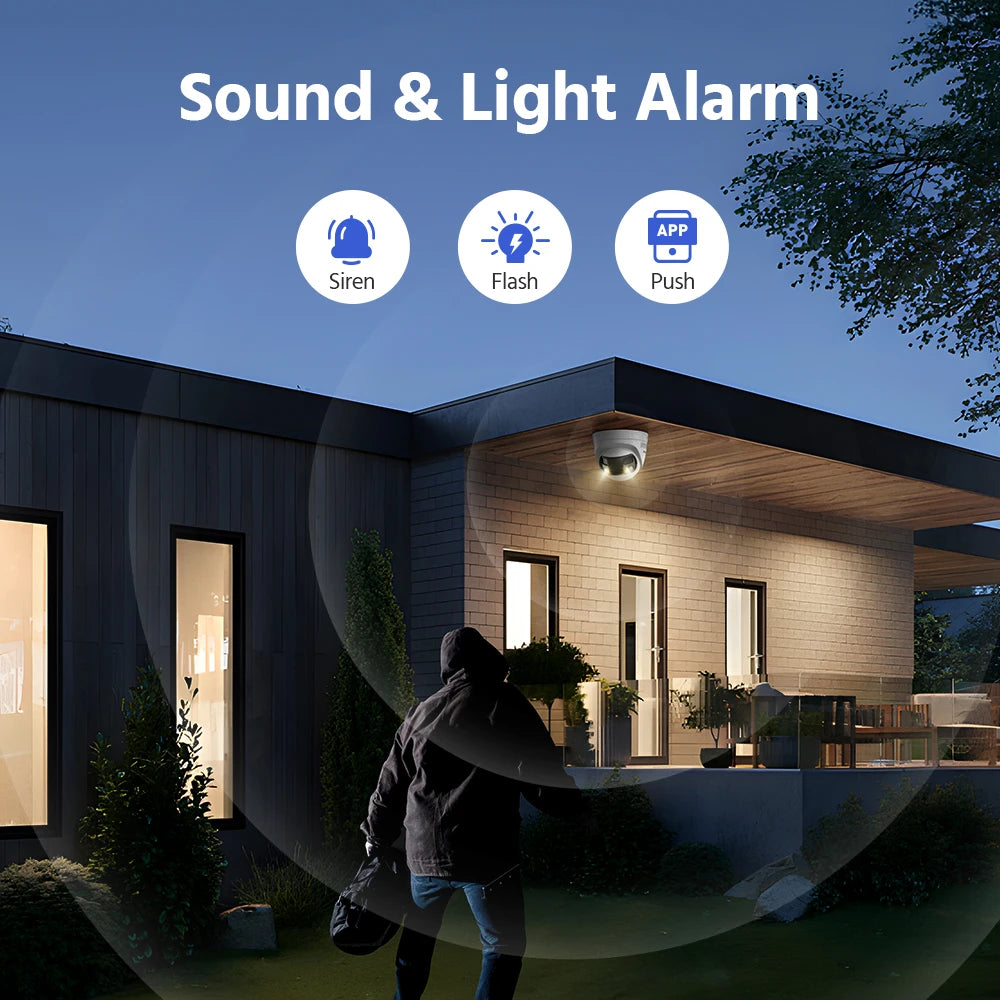 ANNKE 4K 8MP Panoramic Dual‑Lens PoE System | 8CH NVR, 180° View, IR Night Vision, 6MP Cameras