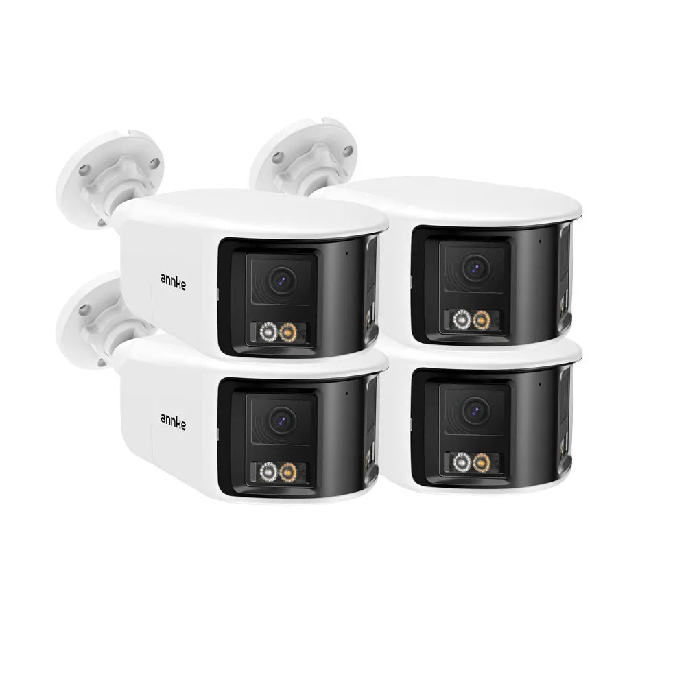 ANNKE 6MP 180° Panoramic Camera | Dual‑Lens, Color Night Vision, AI Detection