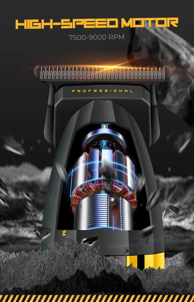 VGR Hair Trimmer Professional Hair Cutting Machine Cordless Hair Clippers Adjustable Barber Rechargeable Trimmer for Men V-285