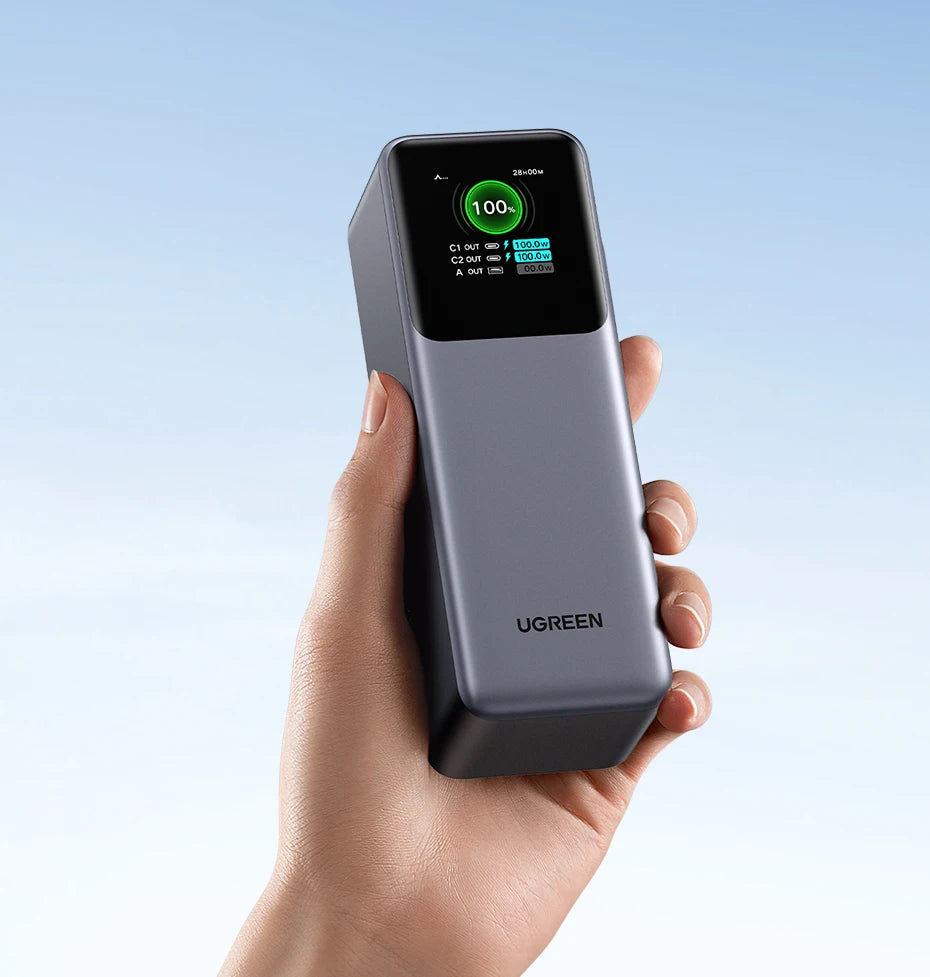UGREEN Nexode 200W 25000mAh Power Bank – PD Fast Charging Portable External Battery