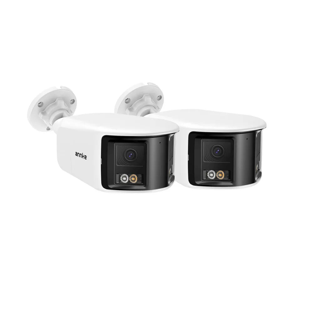 ANNKE 6MP 180° Panoramic Camera | Dual‑Lens, Color Night Vision, AI Detection