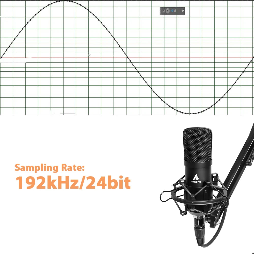 Maono A03Pro – XLR Condenser Studio Microphone Kit | Professional Cardioid Mic for Podcasting, Streaming & Recording