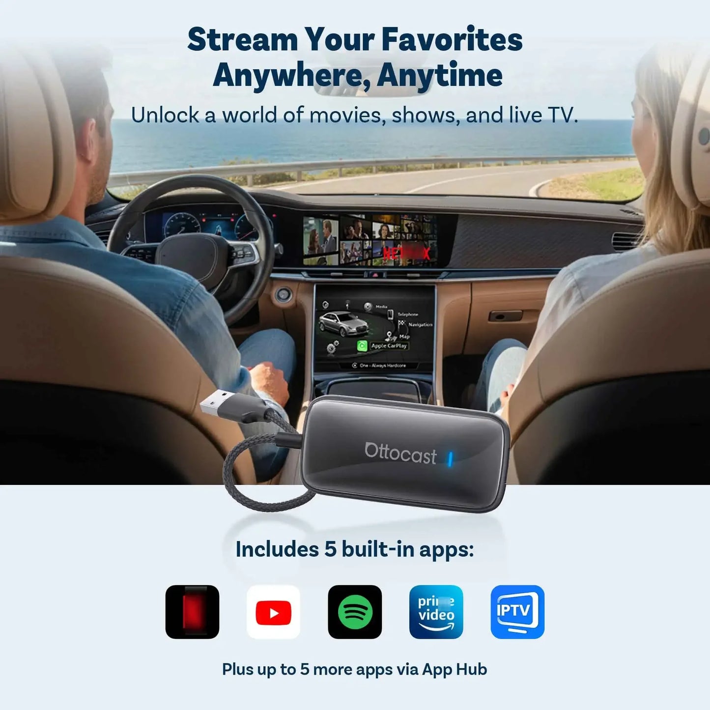 OTTOCAST Play2Video Ultra/Express Wireless CarPlay AI Box