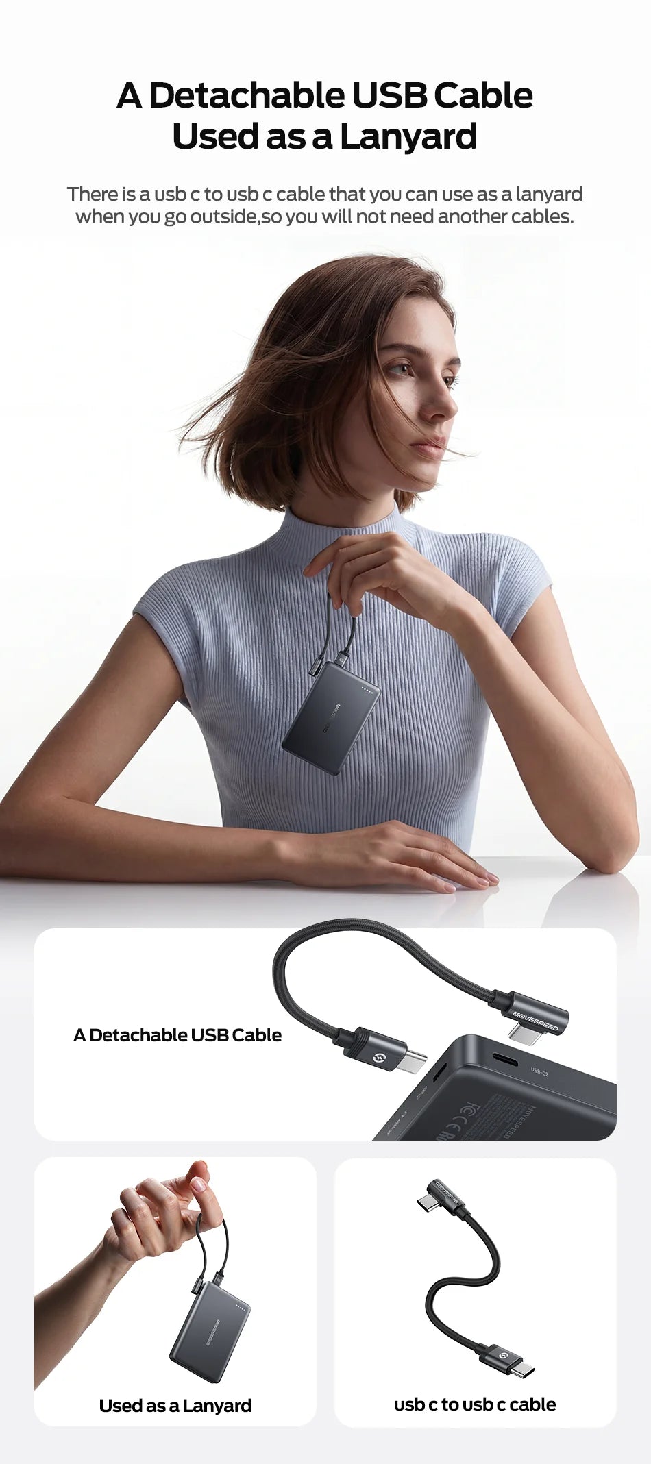 MOVESPEED P07Pro Semi-Solid-State Power Bank 10000mAh MagSafe