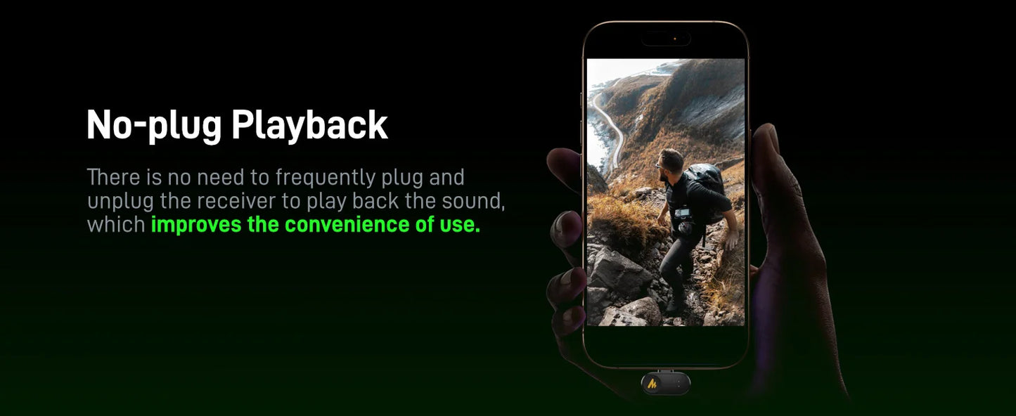 Maono Wave T1 mini – Wireless Lavalier Microphone | AI Noise Cancellation, Auto‑Clipping & App Control for iPhone, Android & PC Video Recording