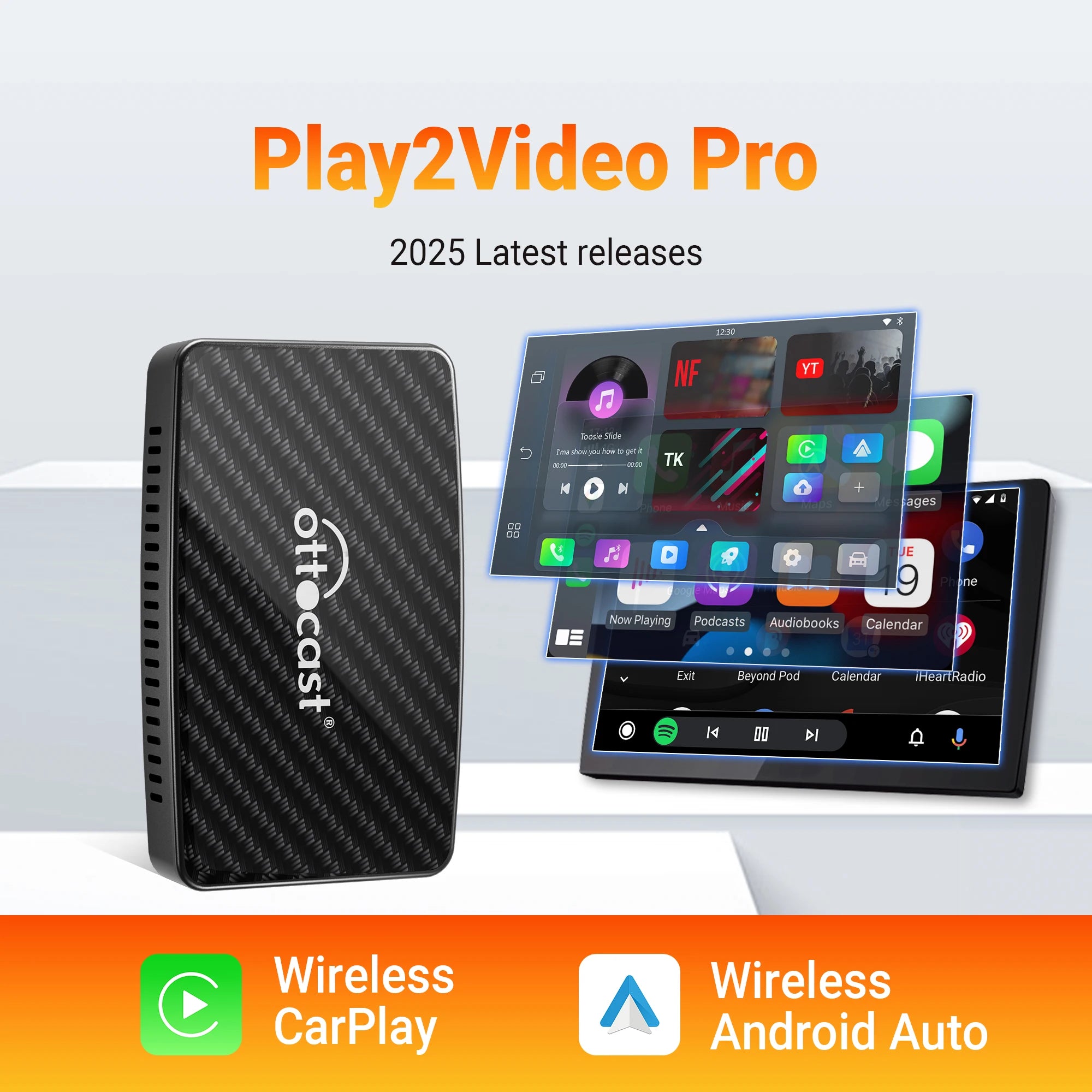 OTTOCAST Play2Video Pro Wireless CarPlay Video Adapter