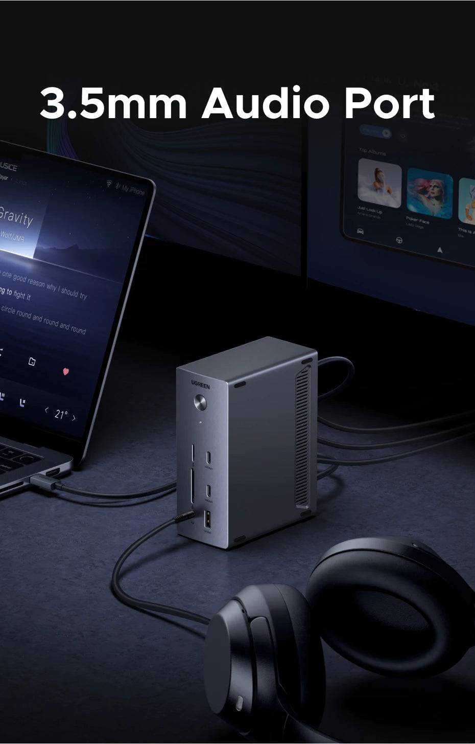 UGREEN 14‑in‑1 USB‑C Docking Station with Triple Display