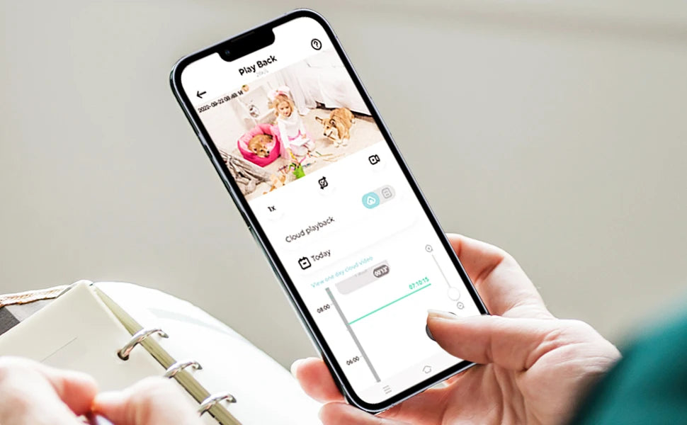 ZOSI Smart Baby Cam – WiFi PTZ Indoor Camera with AI Auto‑Tracking, 360° Panoramic View