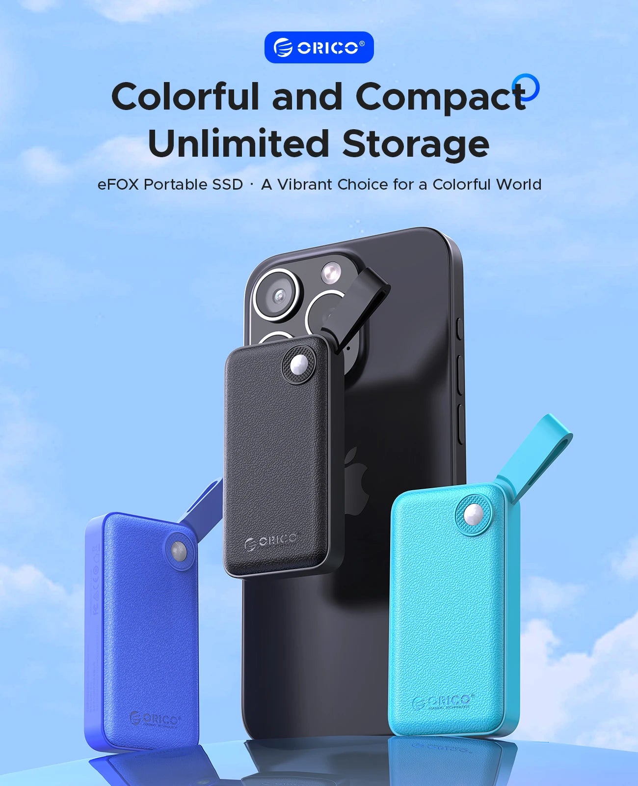 ORICO 2TB Ultra‑Mini Portable SSD – Up to 2000MB/s USB 3.2 Gen 2x2 External Solid State Drive