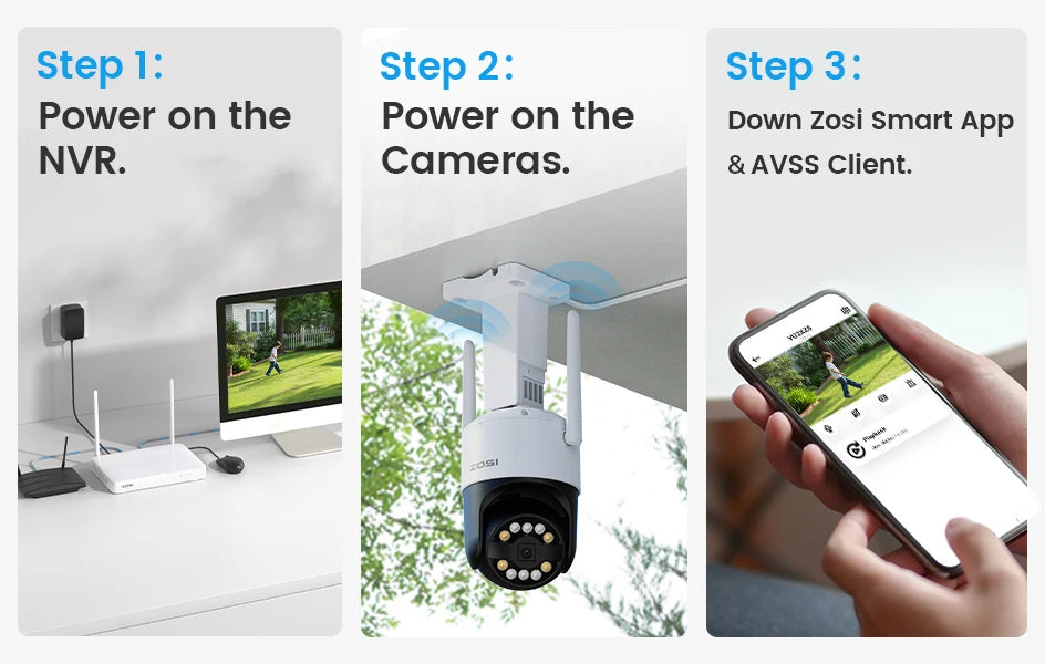 ZOSI 4K Wi‑Fi 6 Security Camera System – 8MP/5MP Pan‑Tilt Wireless IP Cameras with 2‑Way Audio