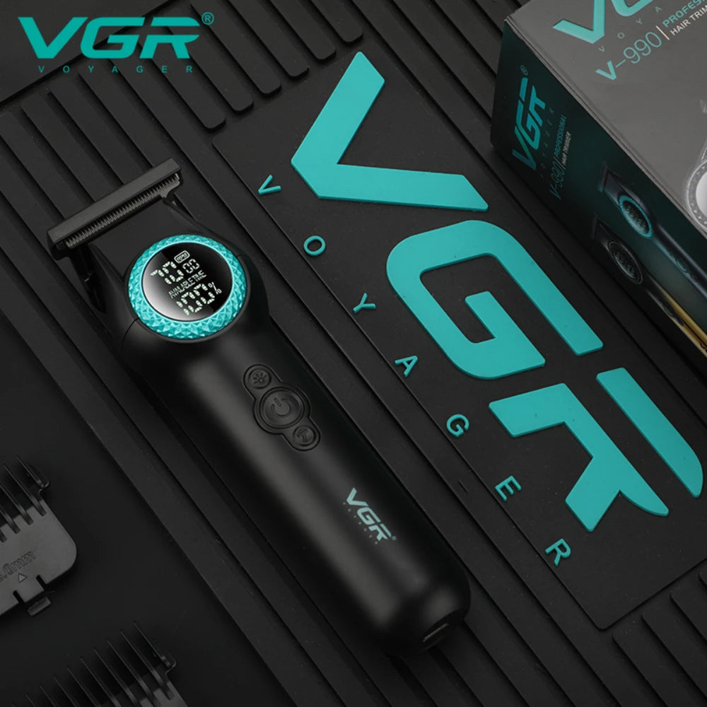 VGR Hair Trimmer Professional Barber Hair Clipper Electric 8000 RPM Hair Cutting Machine Haircut Cordless Trimmer for Men V-990