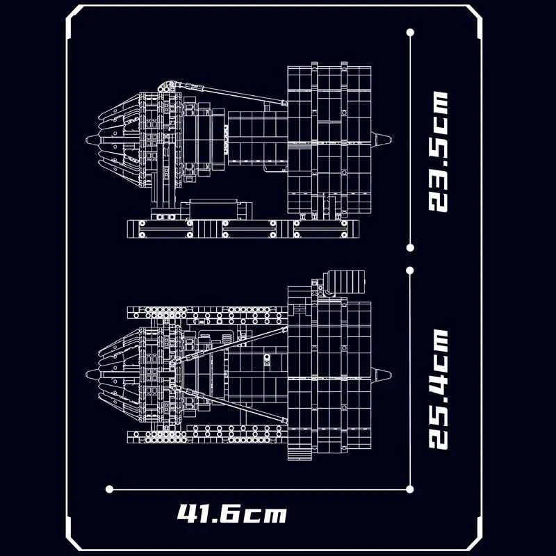 Mould King 10141 Motorized Aircraft Engine Building Set | Technical Jet Model - Limetastore