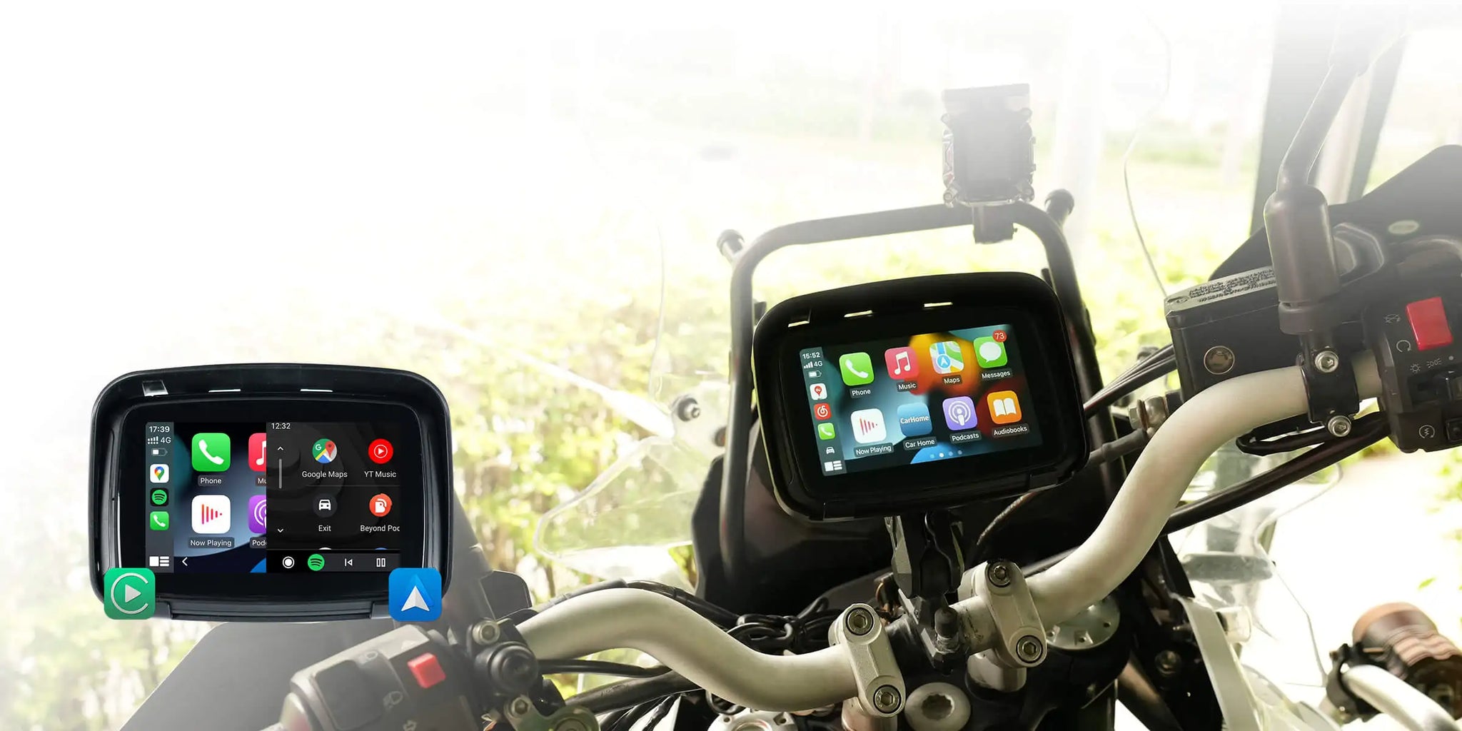OTTOCAST Lite C5 Motorcycle Wireless CarPlay GPS Display