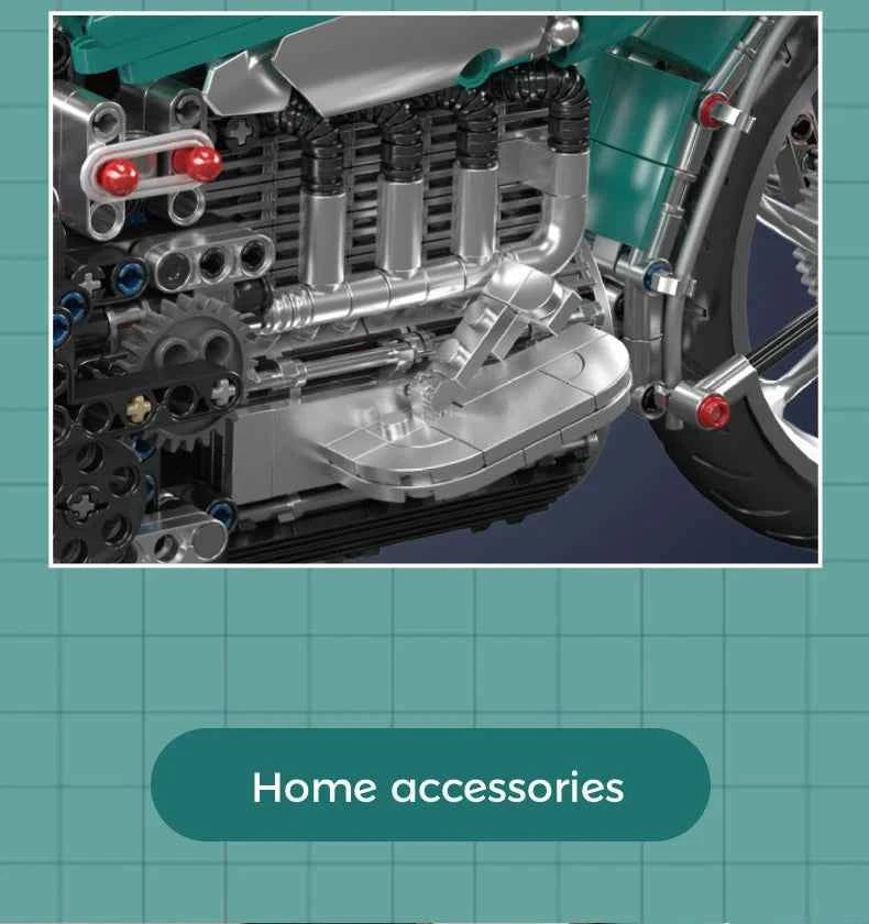 Mould King 23004 American Cruiser Motorcycle - Limetastore