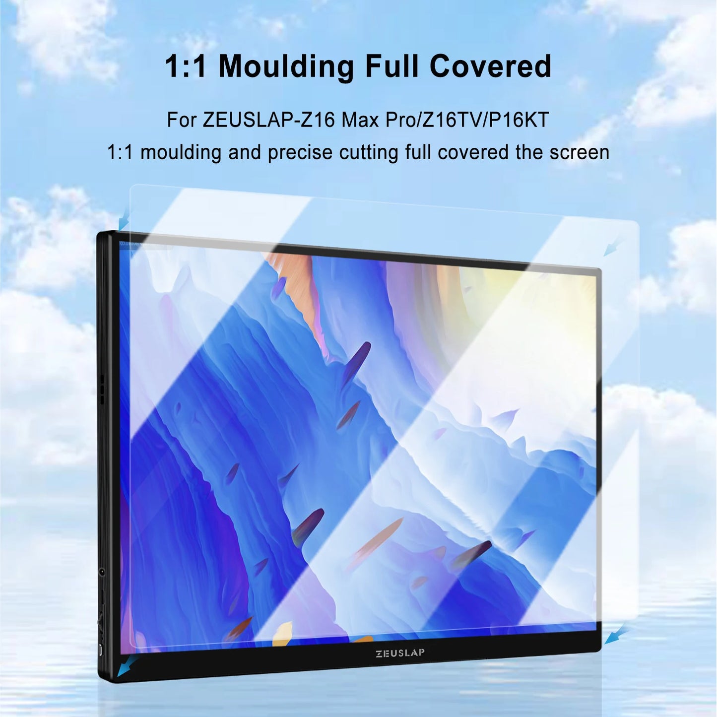 ZEUSLAP 16" Tempered Glass Screen Protector | Z16 Max Pro / Z16TV / P16KT