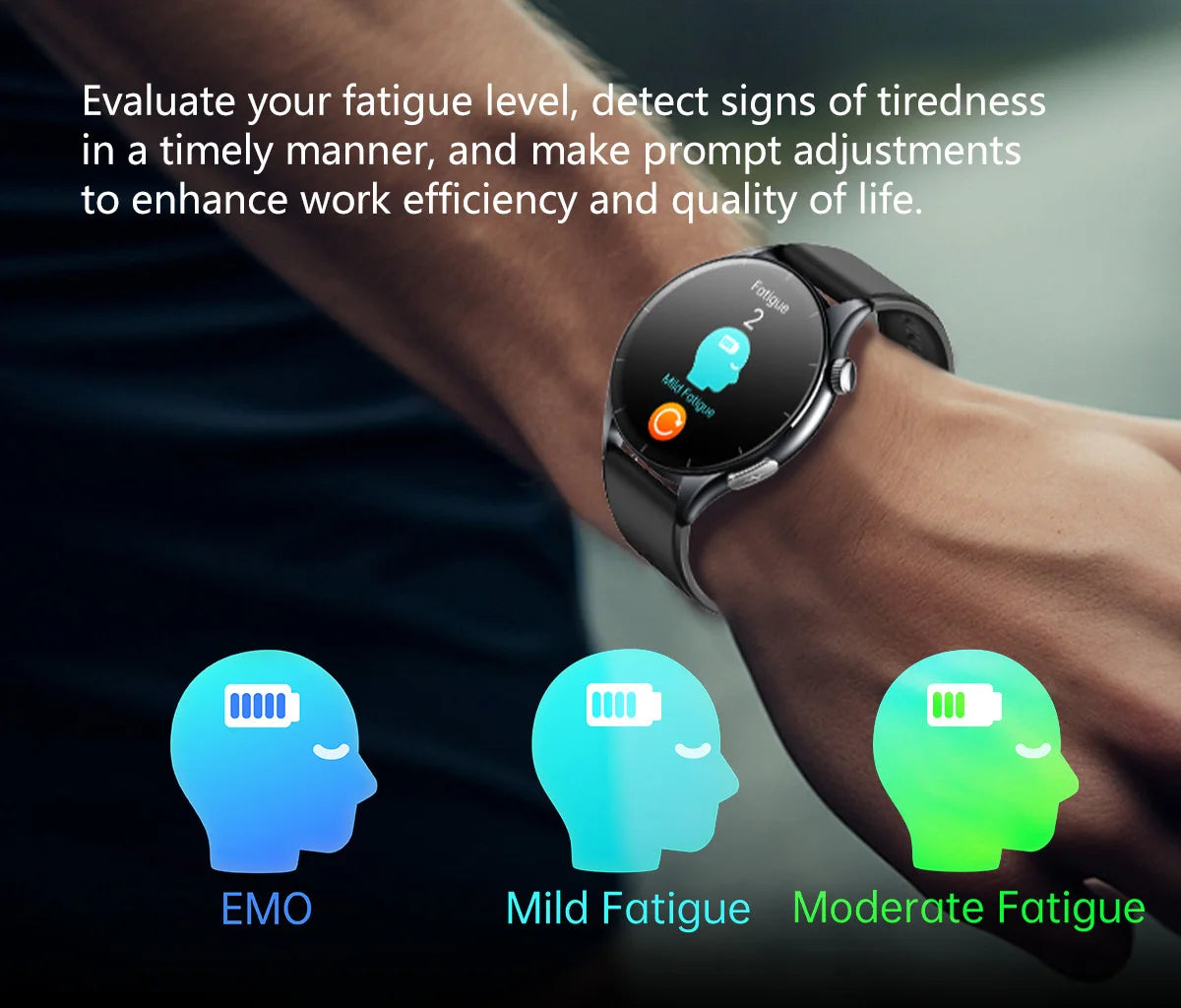 2025 New BMI Body Fat Blood Analysis Health Smartwatch NFC Bluetooth Call Smart Watch Led Flashlight Outdoor Sports Clock's Men - Limetastore