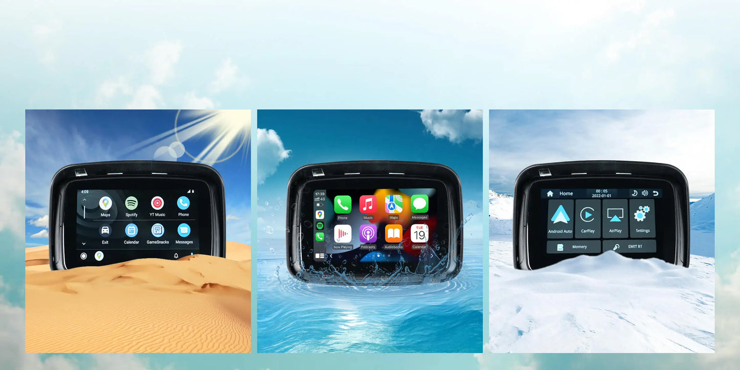 OTTOCAST Lite C5 Motorcycle Wireless CarPlay GPS Display