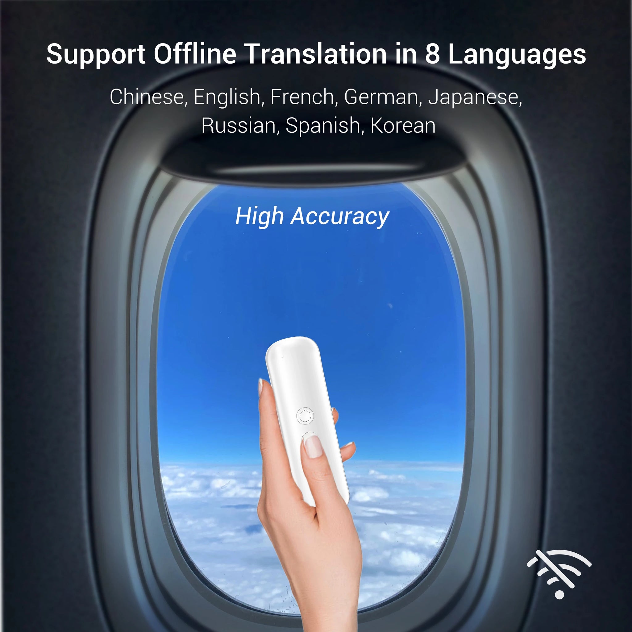 Wooask G5 PRO Translator Device 144 Languages 98% Accuracy AI