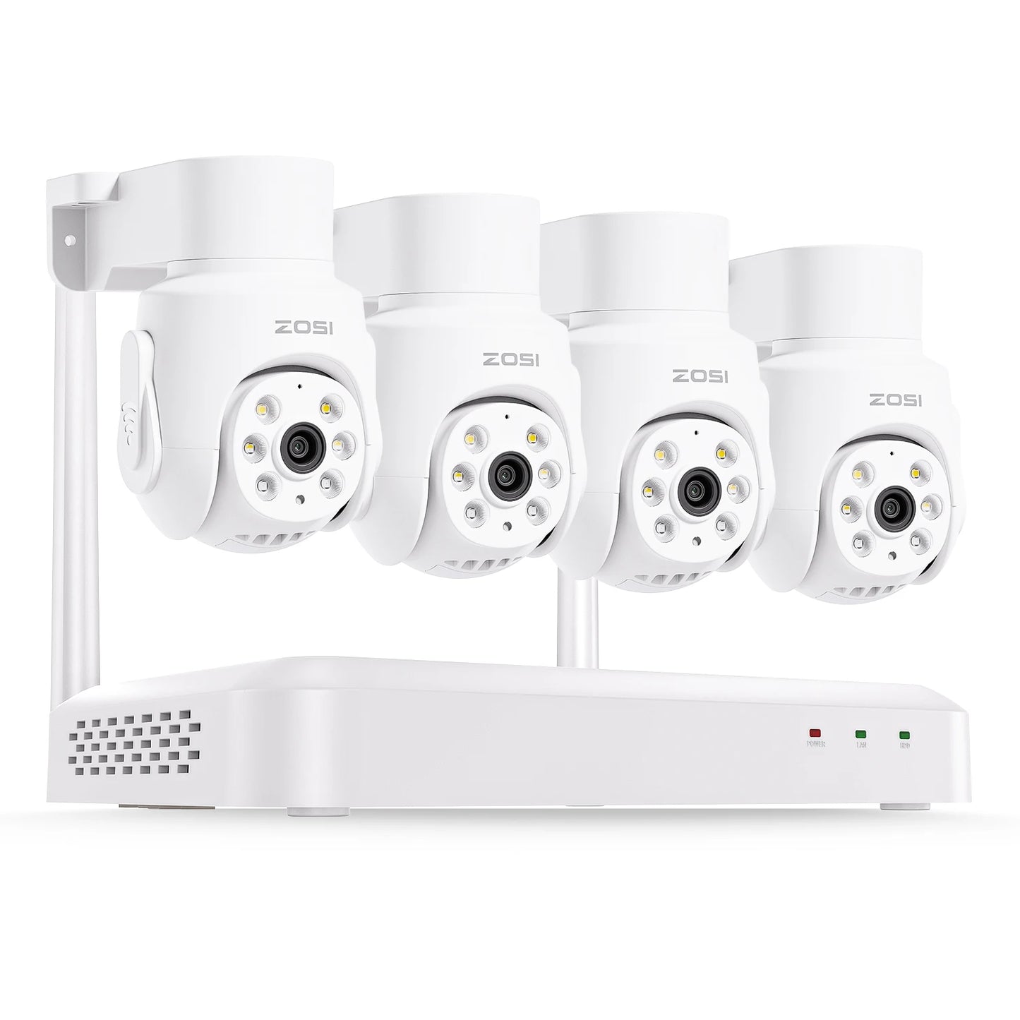ZOSI 3K Wi‑Fi 6 Security Camera System – 8CH 4K WiFi NVR with 5MP Auto‑Tracking Pan‑Tilt Cameras