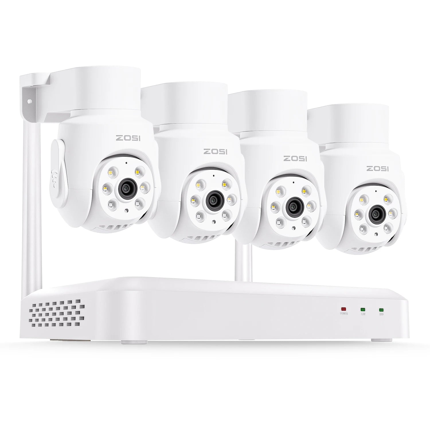 ZOSI 3K Wi‑Fi 6 Security Camera System – 8CH 4K WiFi NVR with 5MP Auto‑Tracking Pan‑Tilt Cameras