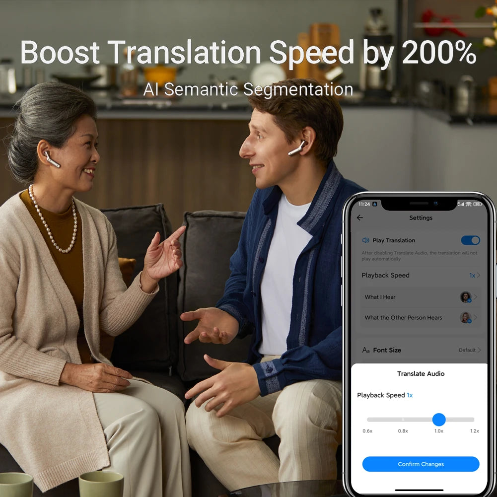 Timekettle W4 AI Translator Earbuds 43 Languages Bone-Voiceprint