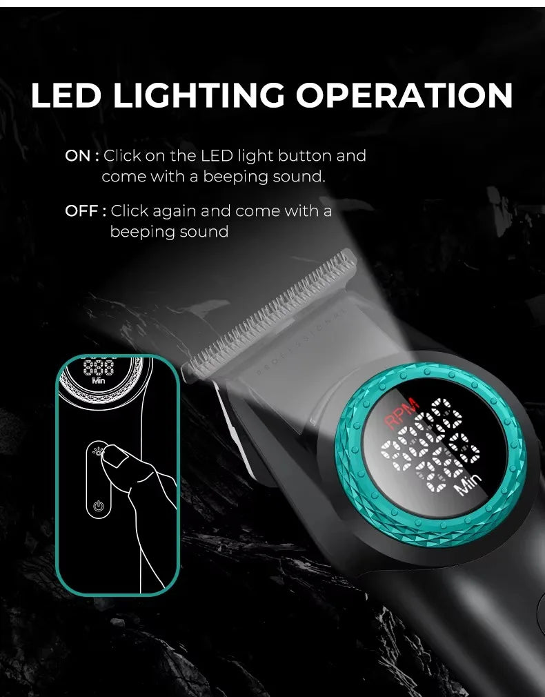 VGR Trimmer Professional Hair Cutting Machine Cordless Hair Clippers Barber Electric Clipper Metal Trimmer for Men V-001 V-977