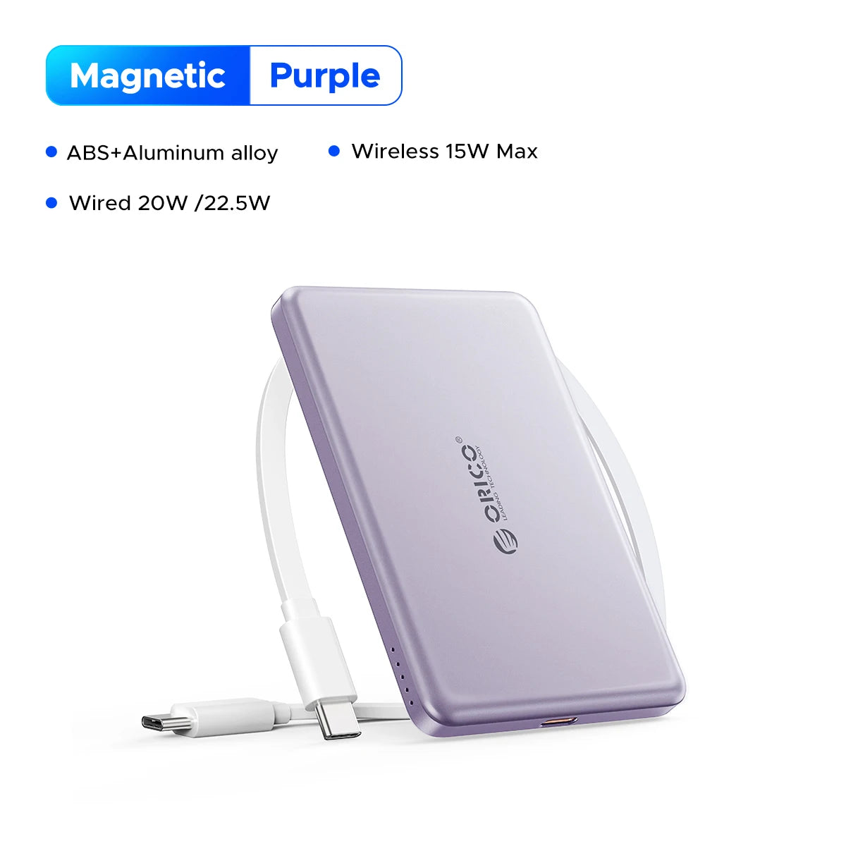 ORICO Kada magnetna prenosna baterija – 5000mAh / 10000mAh PD22.5W tanka brezžična prenosna