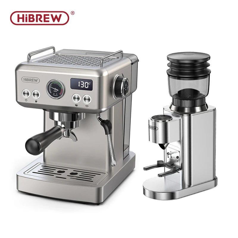 HiBREW H10A – 20‑Bar Semi Automatic Espresso Machine | Adjustable Temperature | 58mm Portafilter