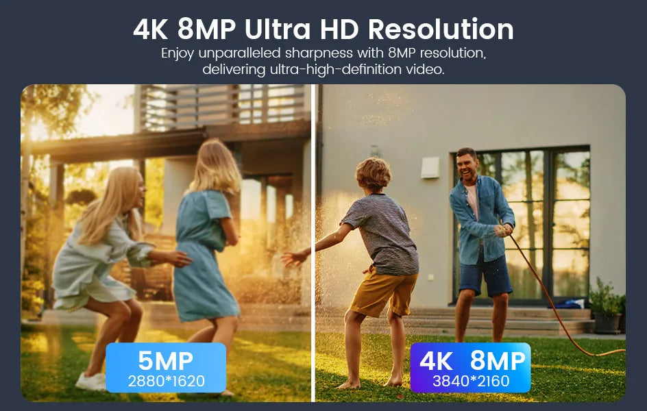 ZOSI 8MP PTZ PoE Security Camera System – 4K AI Face/Person/Vehicle Detection