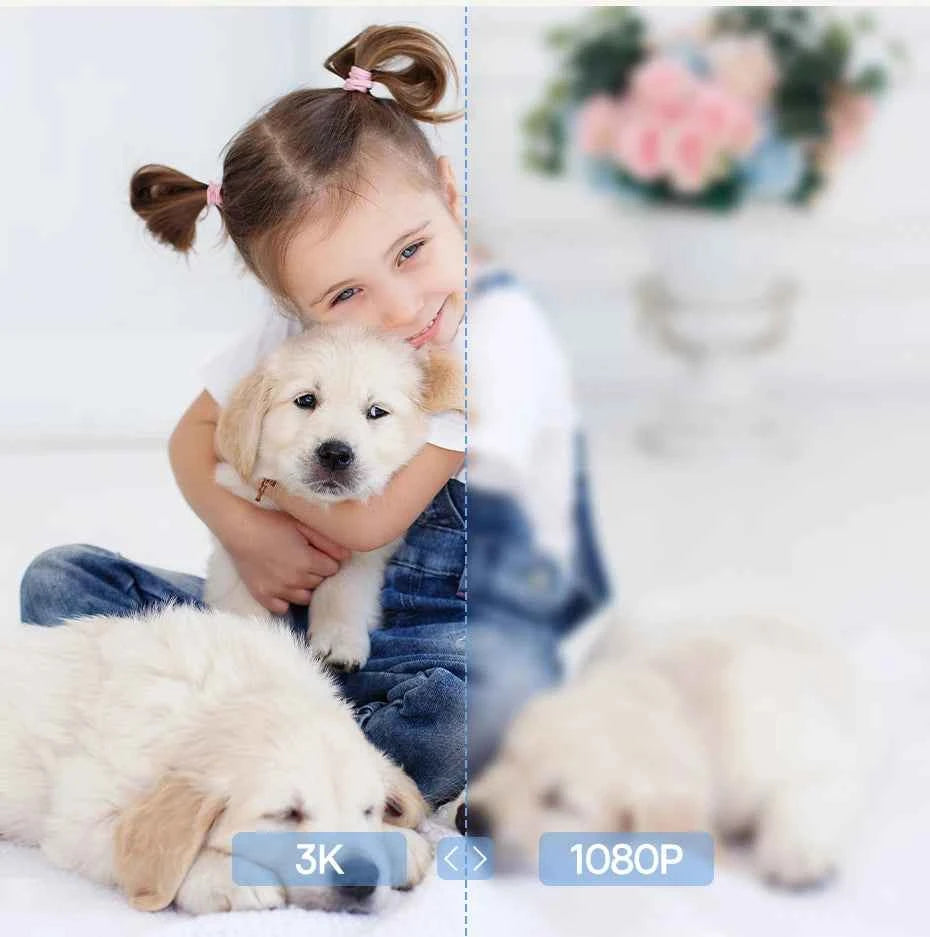 Baseus 5MP 3K WiFi IP Camera 2.4G/5G Wireless Indoor Security Protection Pan&Tilt 8x Digital Zoom Mini Cam Surveillance Cameras - Limetastore