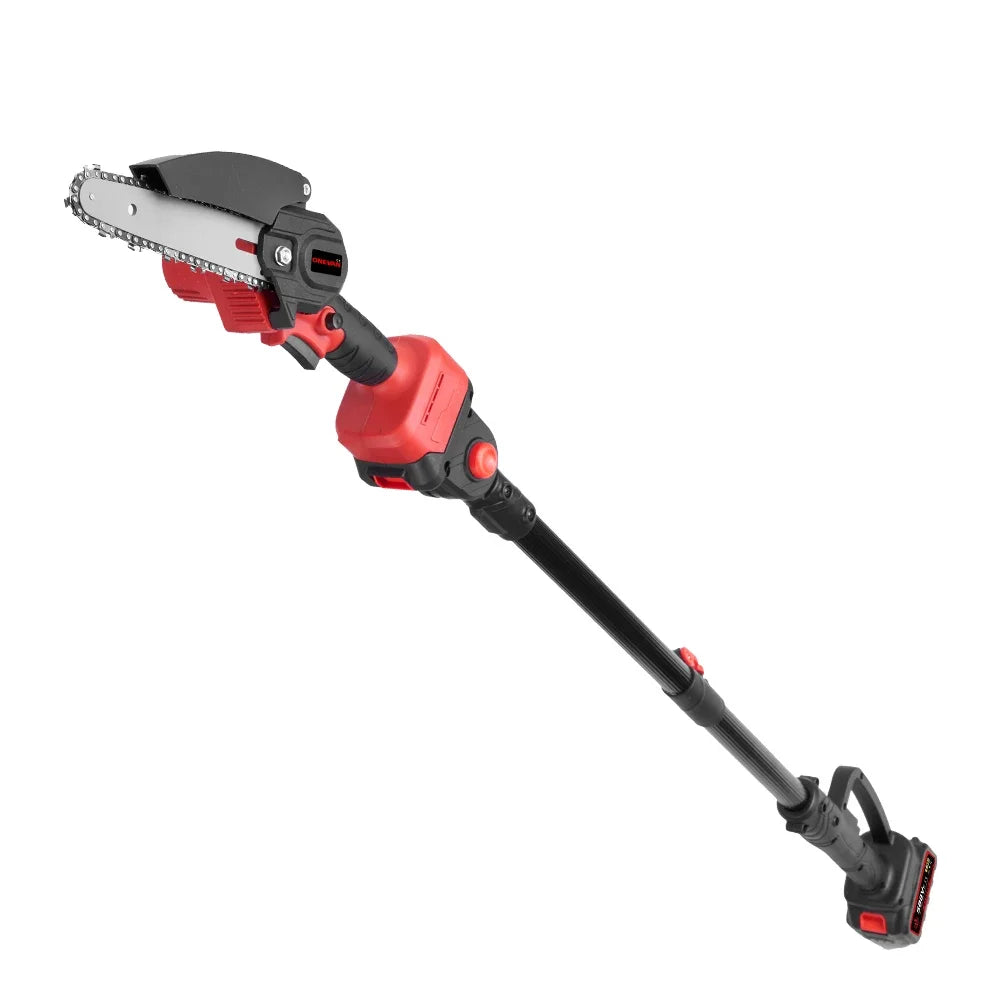 3‑in‑1 Brushless Telescoping Pole Chainsaw | Electric Pruner, Hedge Trimmer & Scissors