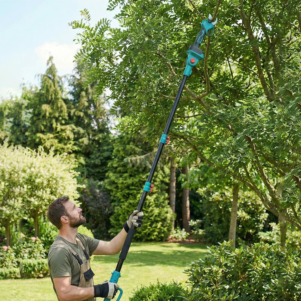 ONEVAN 3500W Brushless Telescoping Pole Electric Chainsaw 4 IN 1 High Branch Scissors Garden Pruning Tool For 21V 18V Battery