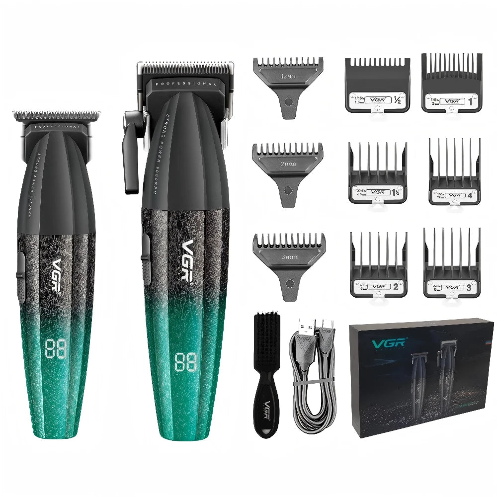 VGR Hair Trimmer Professional Hair Cutting Machine Electric Shaver Cordless Barber Clipper Rechargeable Trimmer for Men V-640