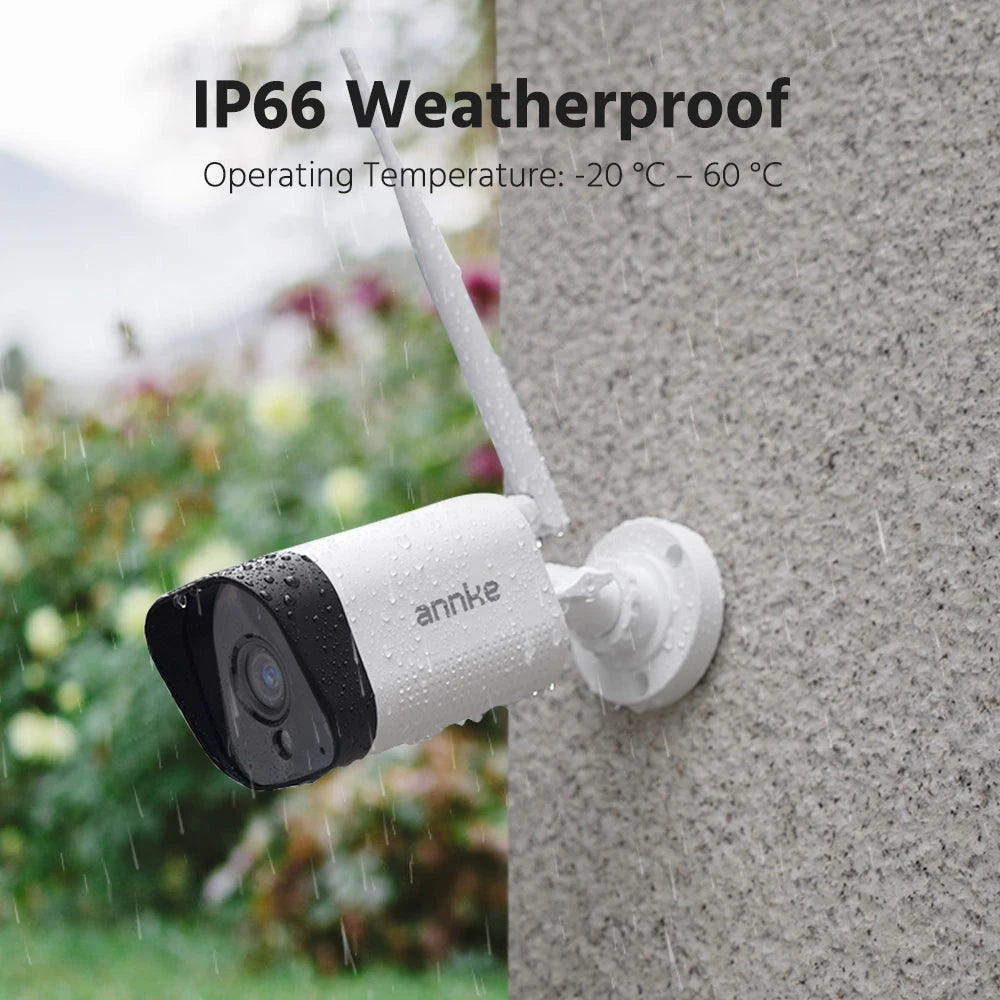 ANNKE 3MP/5MP Wireless CCTV System | 4CH NVR, Night Vision, IP66 Outdoor Cameras