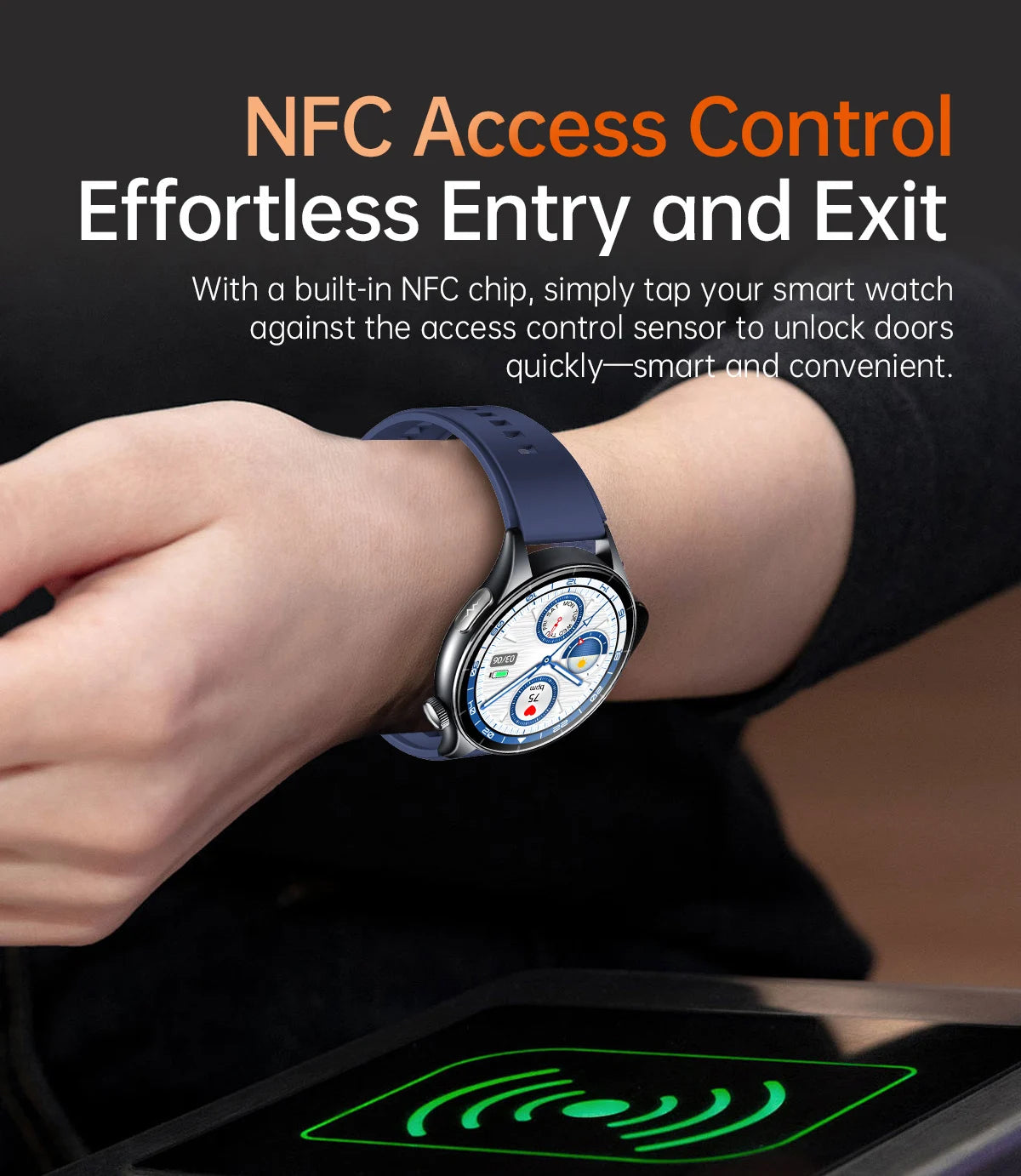 2025 New BMI Body Fat Blood Analysis Health Smartwatch NFC Bluetooth Call Smart Watch Led Flashlight Outdoor Sports Clock's Men - Limetastore