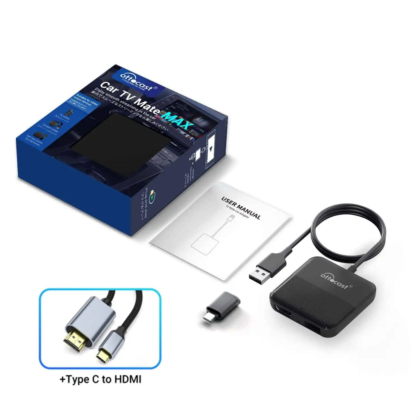 OTTOCAST Express Car TV Mate Wireless CarPlay HDMI Adapter