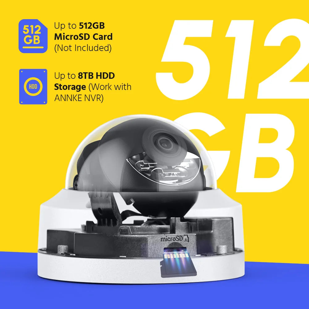 ANNKE 4K 8MP PoE CCTV System | 16CH H.265 NVR, 16× 8MP EXIR Cameras, 30m Night Vision
