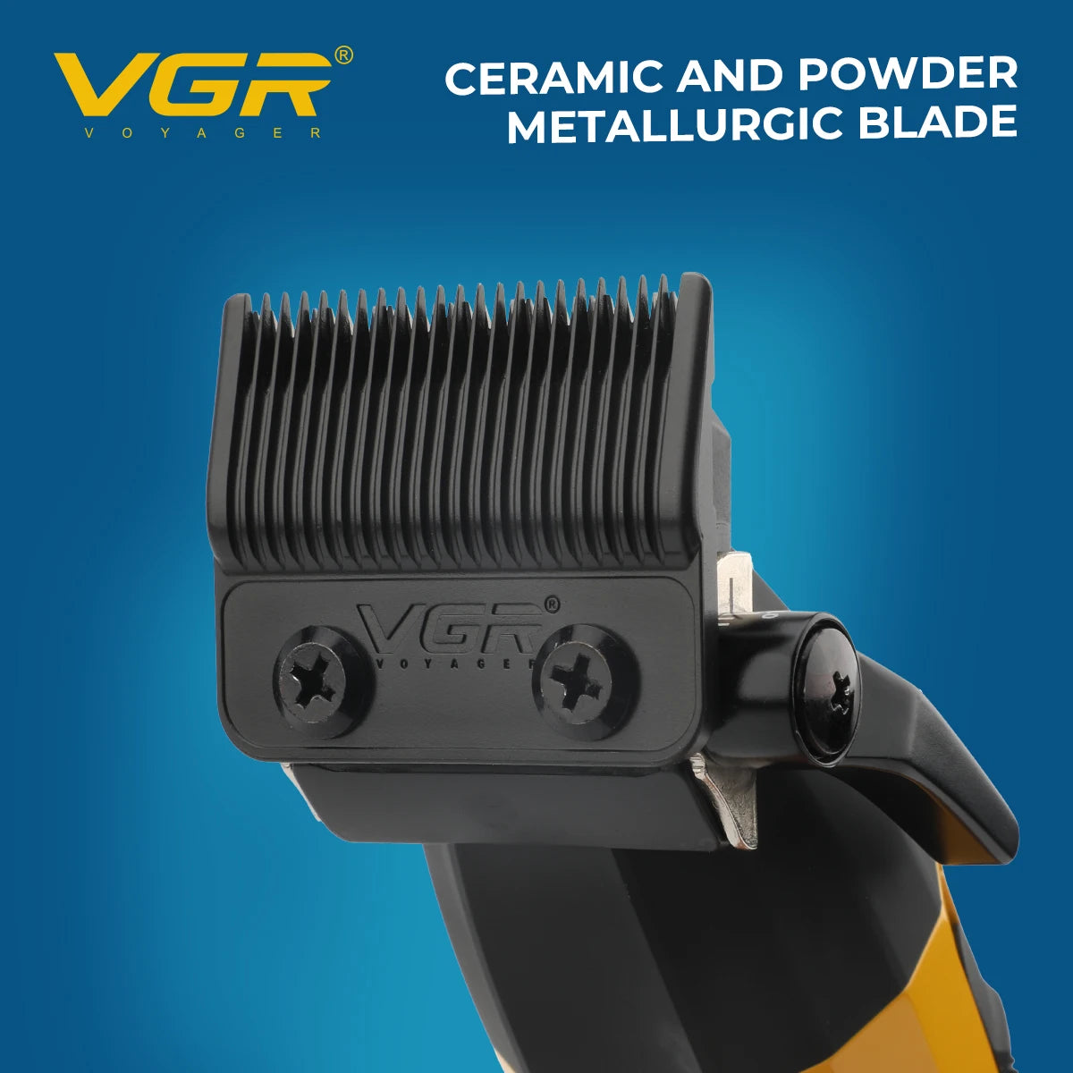 VGR Hair Trimmer Professional Hair Cutting Machine Cordless Hair Clippers Adjustable Barber Rechargeable Trimmer for Men V-285