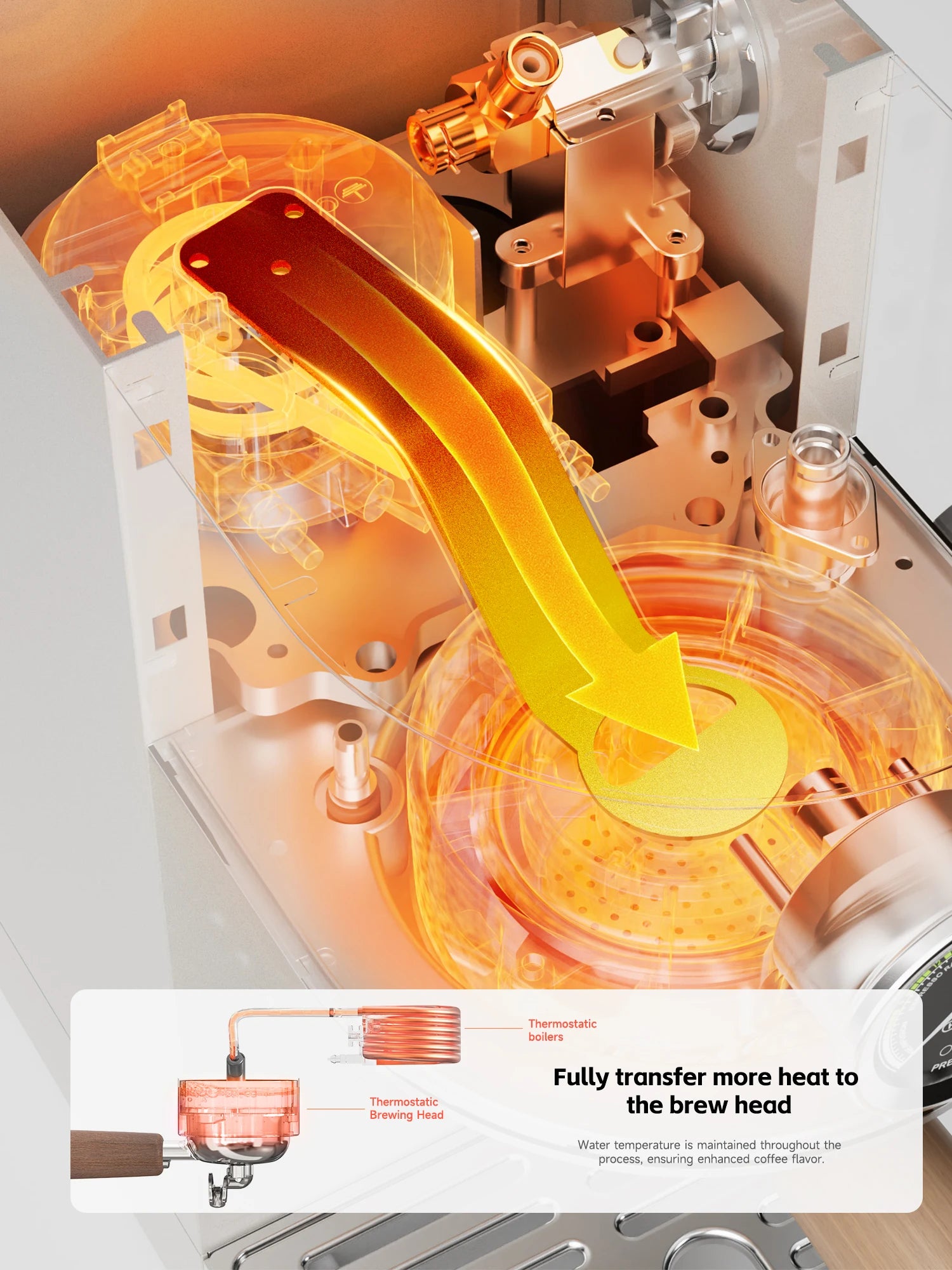 HiBREW H13 polavtomatski espresso aparat – 20-barski visokotlačni kavni aparat