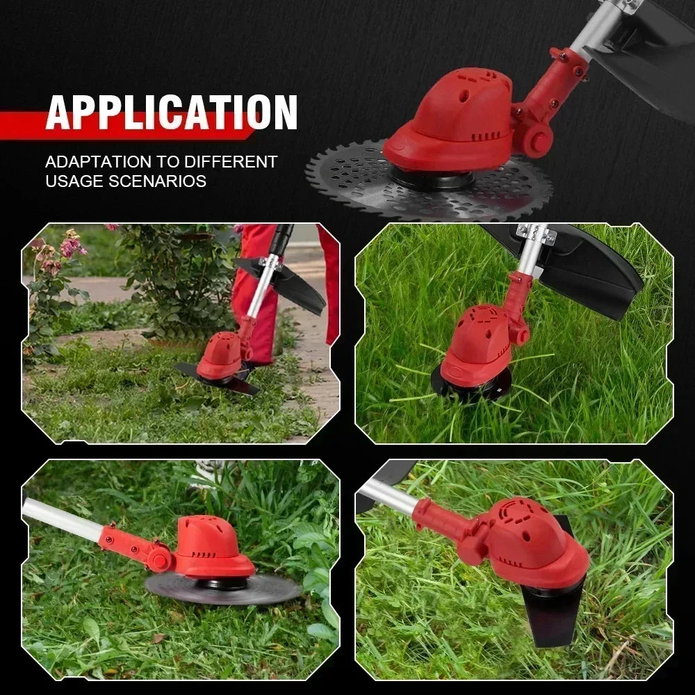 ONEVAN 10" Brushless 36,000 RPM Cordless Grass Trimmer | Foldable Lawn Mower