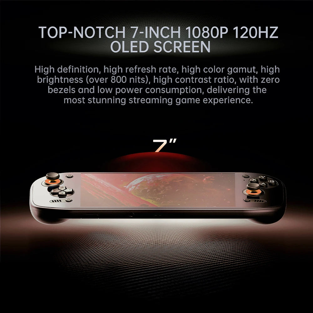 AMPOWN AYN Odin 2 Portal Handheld Game Players 7-Inch OLED 8Gen2 8000mAh Android 13 Portable Retro Video Game Custom Wireless - Limetastore
