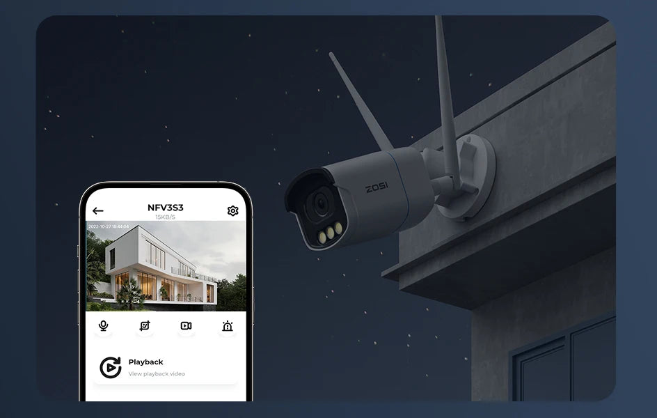 ZOSI 4K WiFi 6 Security Camera System – Aurora Lux True Color Night Vision, 8CH 8MP NVR with 8MP/5MP