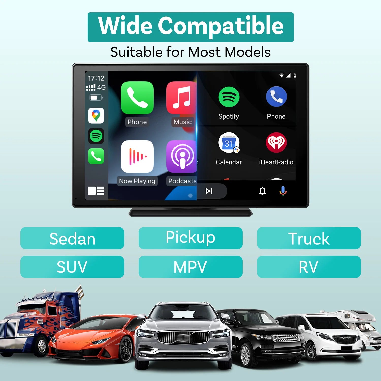OTTOCAST Express 9" Wireless CarPlay Android Car Display