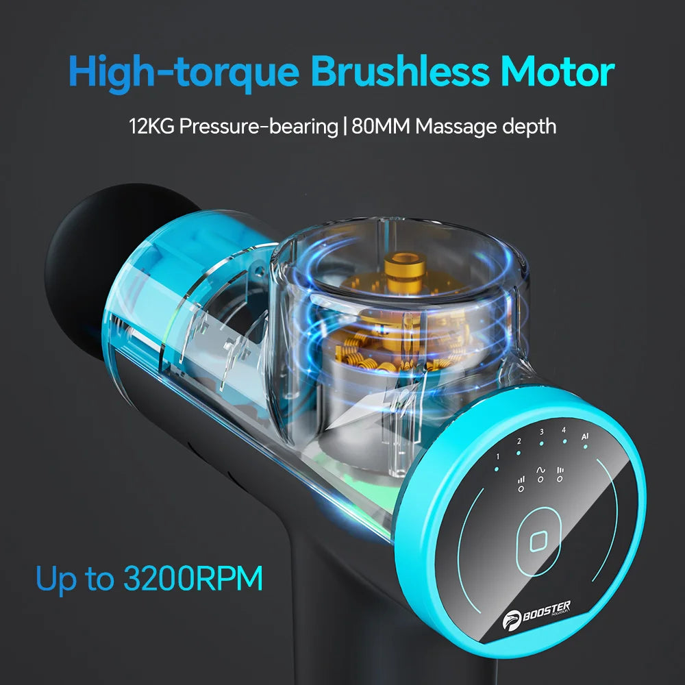 Booster M2‑12V – Professional LCD Massage Gun | Deep‑Tissue Muscle Massager