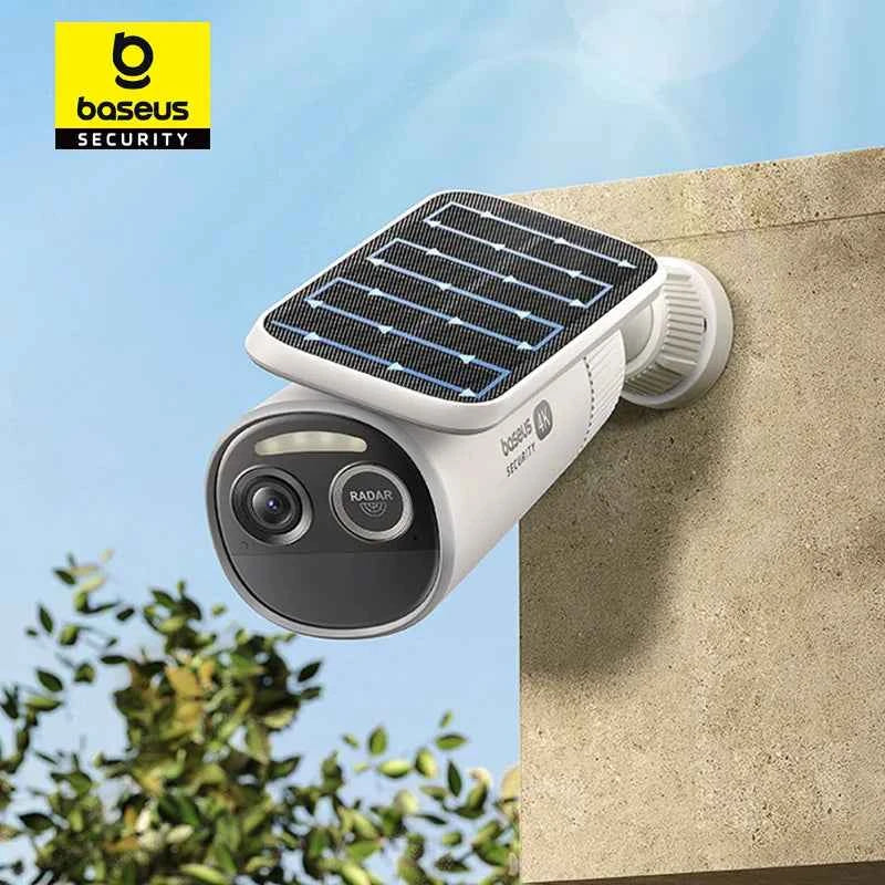 Baseus Security S2 Outdoor Camera 4K Clarity Solar Wireless Wifi Camera Smart Face ID IP67 Waterproof 145°FOV Smart App Control - Limetastore