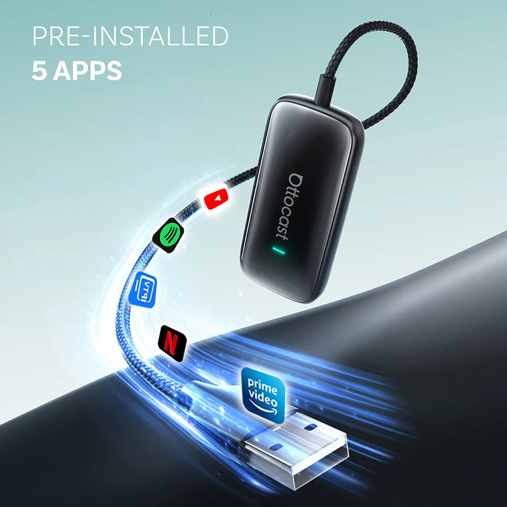 OTTOCAST Play2Video Ultra Wireless CarPlay Video Adapter