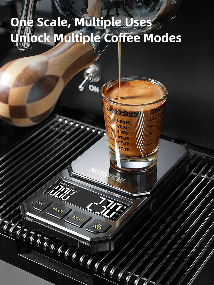 HiBREW Digital Coffee Scale 3000g/0.1g – High‑Precision Electronic Scale with Auto Timer & LED Display