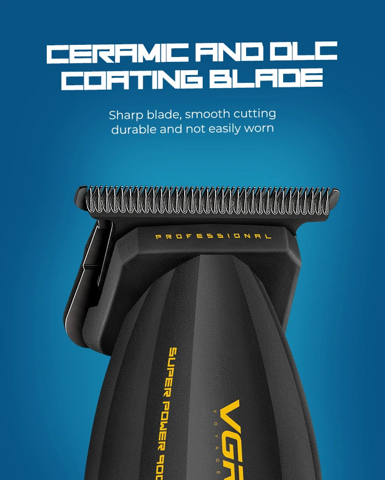 VGR Hair Trimmer Professional Hair Cutting Machine Cordless Hair Clippers Adjustable Barber Rechargeable Trimmer for Men V-285