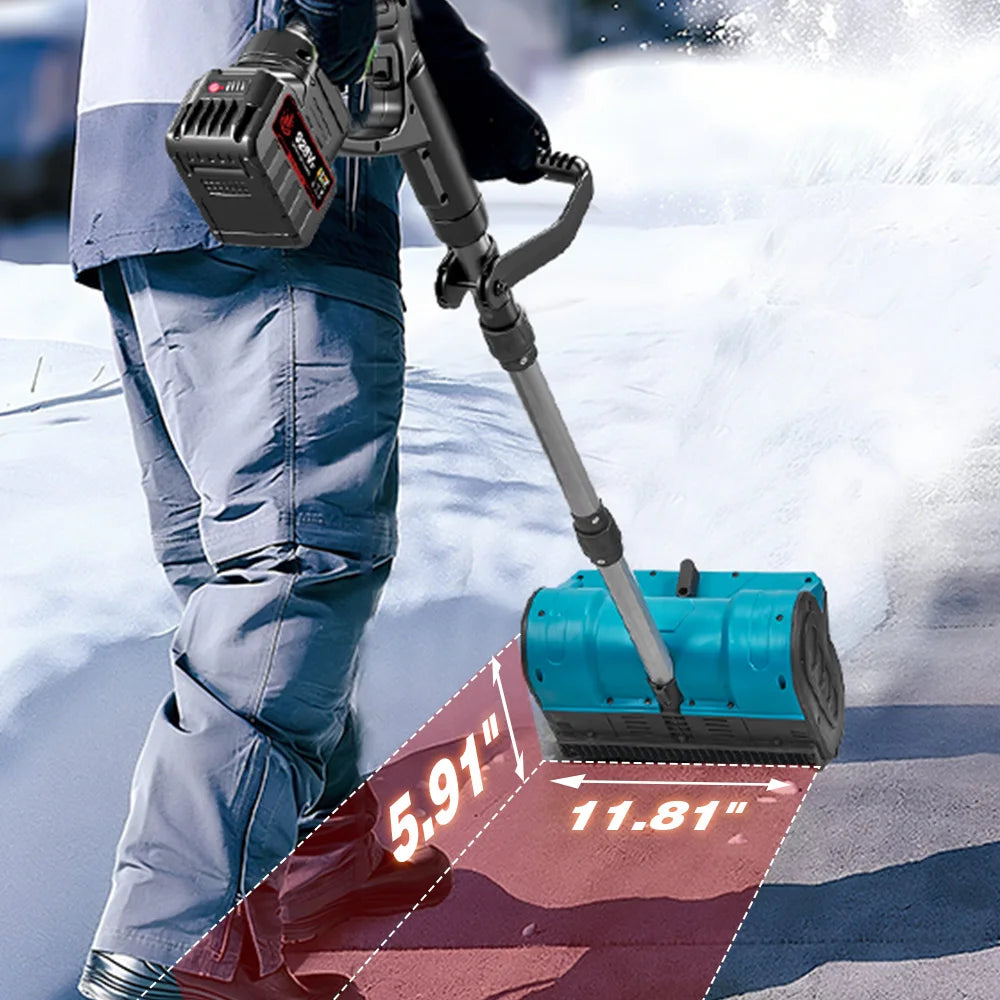 ONEVAN 2500W/3000W Brushless Electric Snow Plow Snow Sweeper Cordless Clean Street Courtyard Tool For Makita 18V Battery Pin