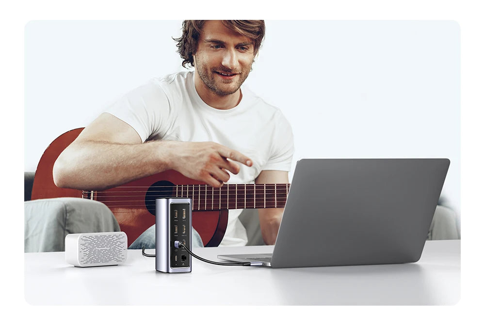UGREEN 12‑in‑1 USB‑C Docking Station with 8K HDMI, 4K60Hz DisplayPort, Triple Display